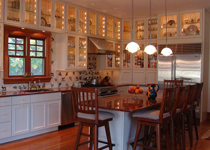 Interior of Historic Mansion Custom Kitchen